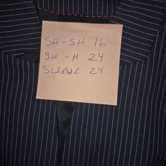 NWOT Hugo Boss Navy with White Pinstripes Blazer (10) - Picture 10 of 10